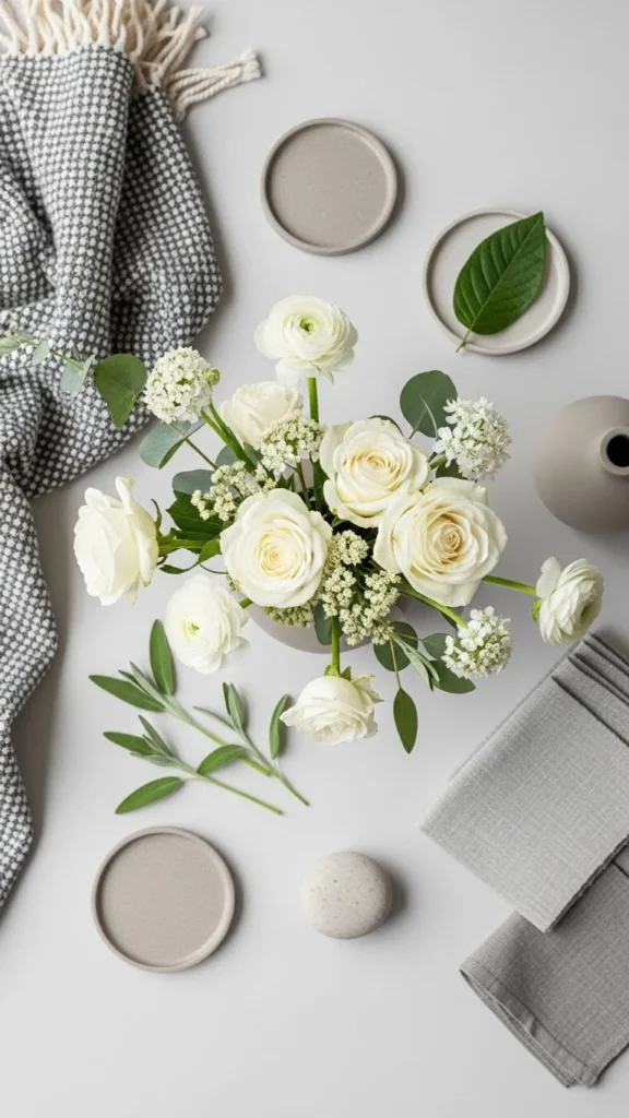 23. Warm Gray, Sage, and White