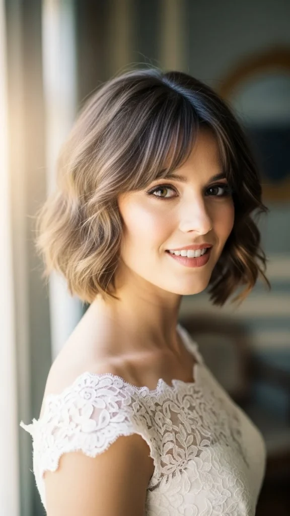 23. Wavy Pixie with Soft Bangs