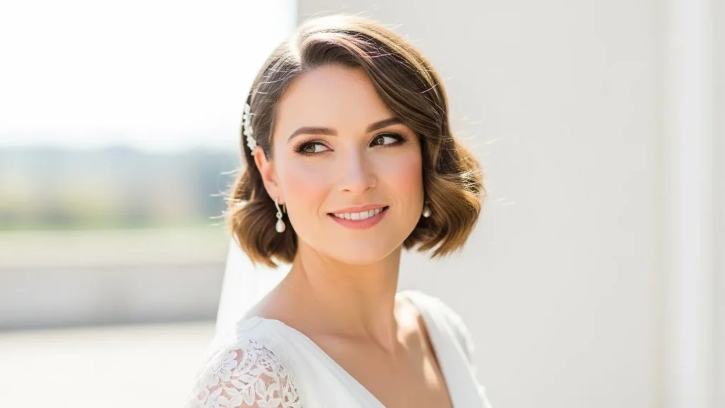 24 Stylish Short-Hair Wedding Looks That Turn Heads (1)