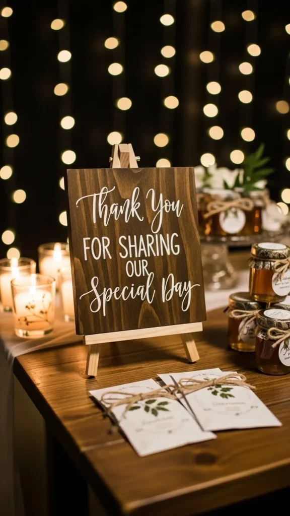 24. Favors Table Sign