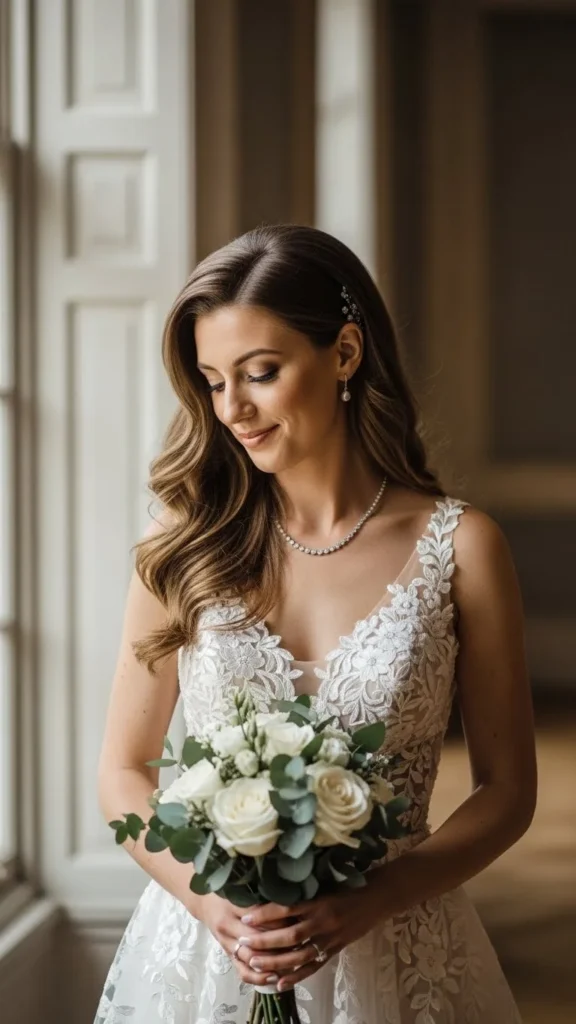 26 Beautiful Long-Hair Wedding Styles for Effortless Glam (1)