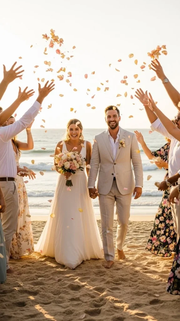 26. Eco-Friendly Confetti Exit