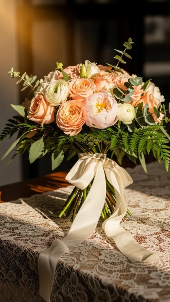 26. Soft Peach and Ivory Mix