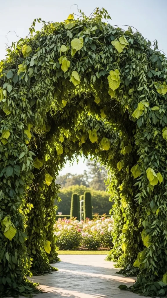 3. Greenery-Only Arch