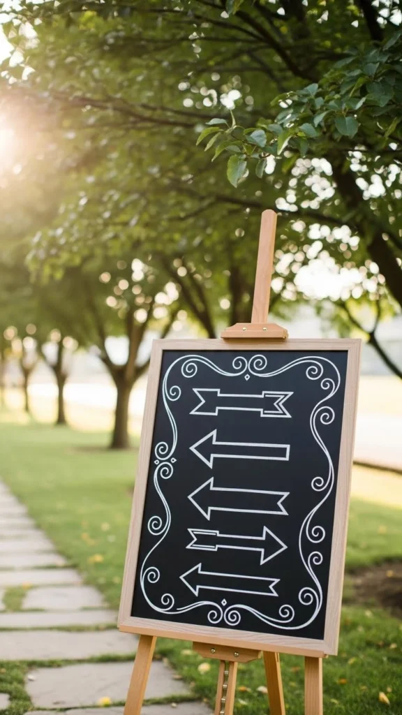 3. Handwritten Chalkboard Signs