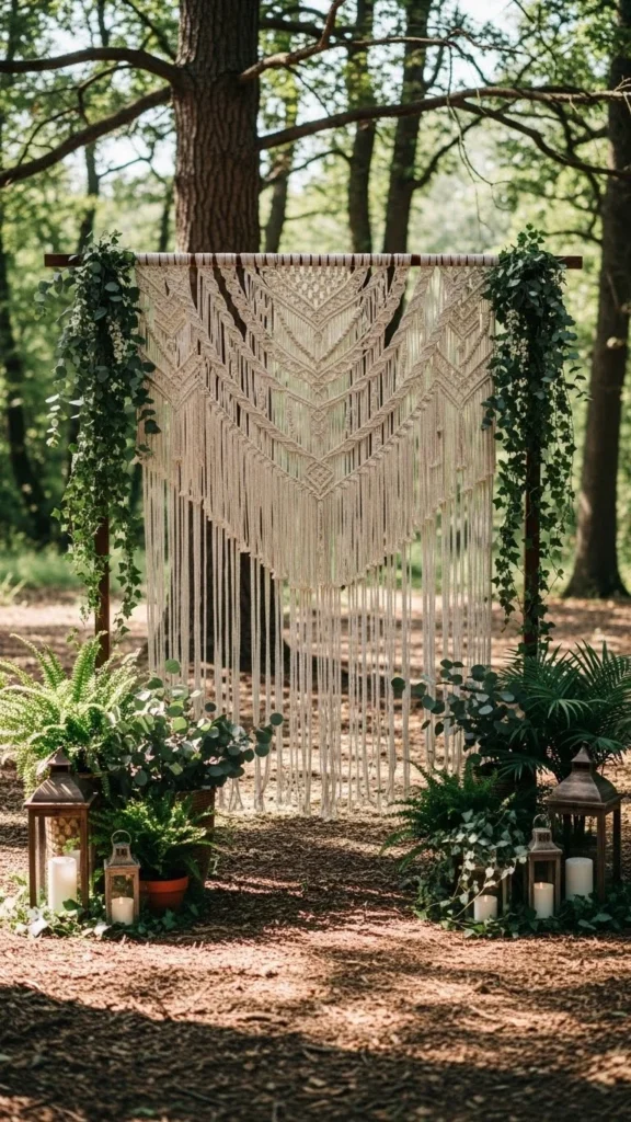 3. Macramé Backdrops