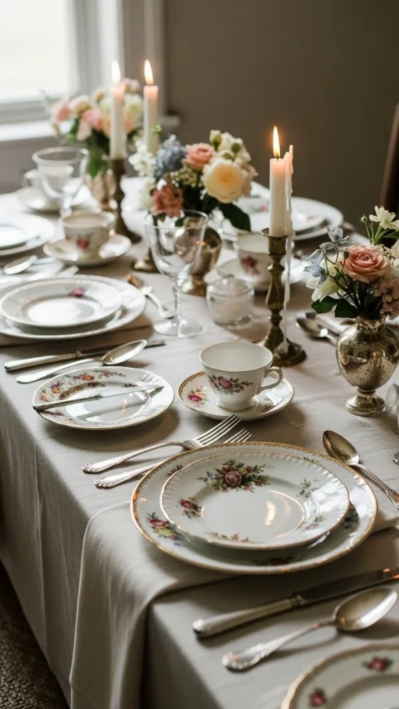 3. Mismatched China Place Settings