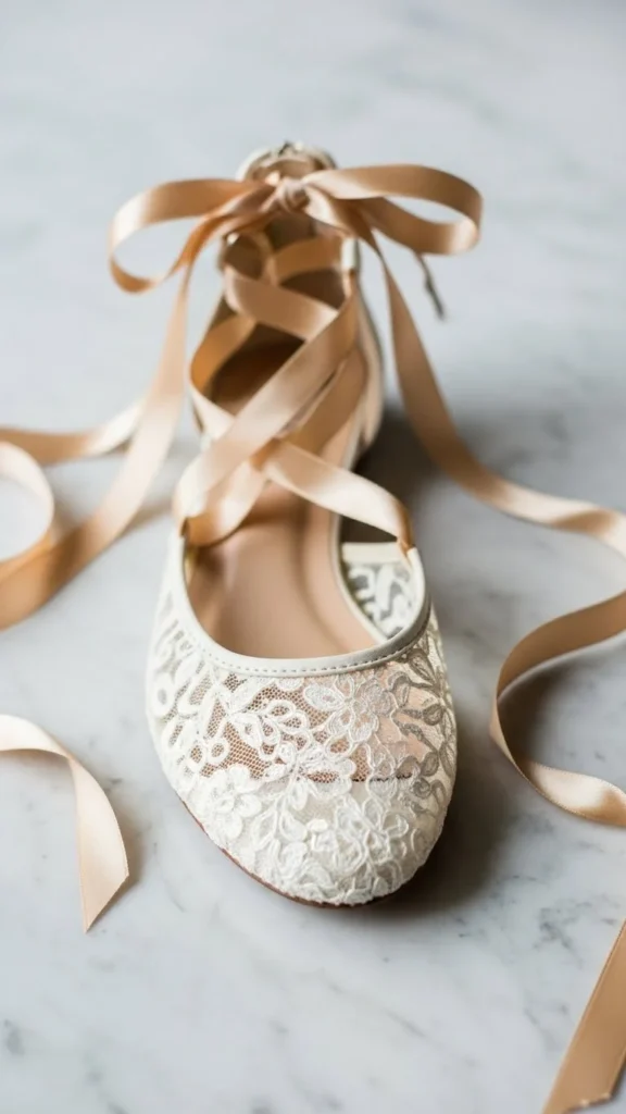 4. Lace-Up Bridal Sandals