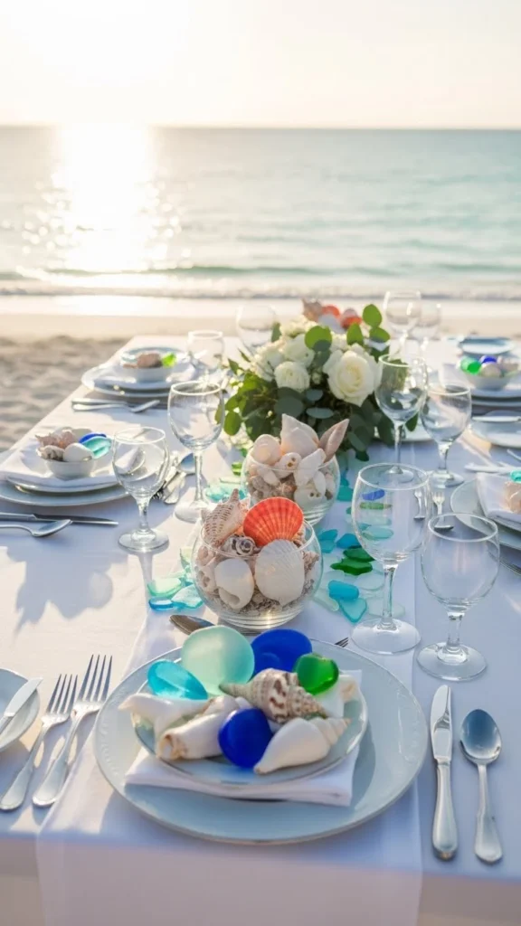 4. Shell and Sea Glass Decor