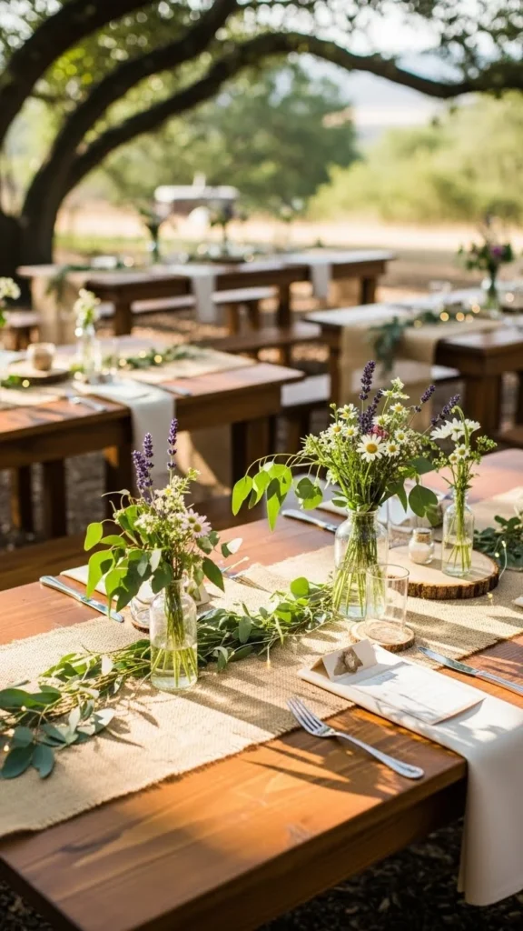 5. Burlap Table Runners