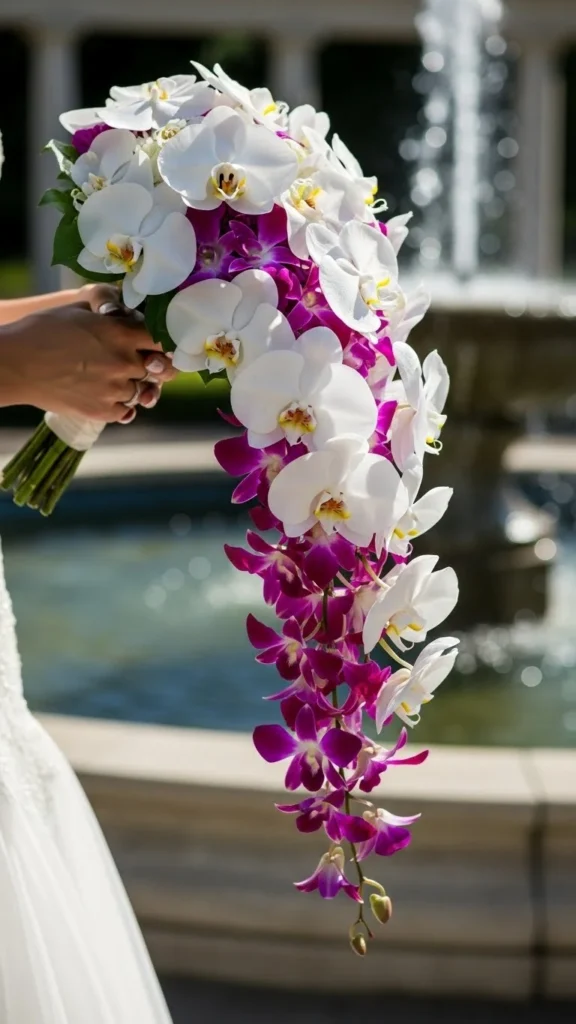 5. Cascading Orchid Elegance
