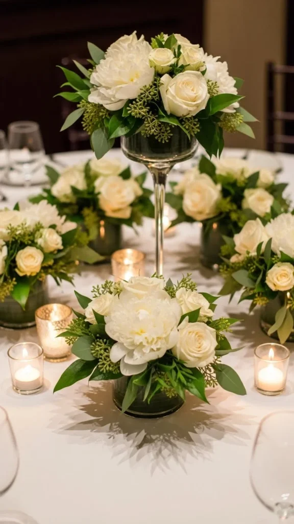 5. Low Floral Centerpieces