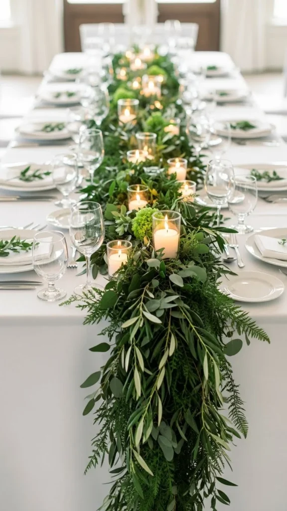 5. Minimalist Greenery Garlands