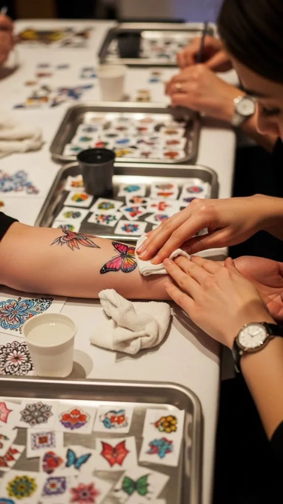 5. Personalized Temporary Tattoo Corner