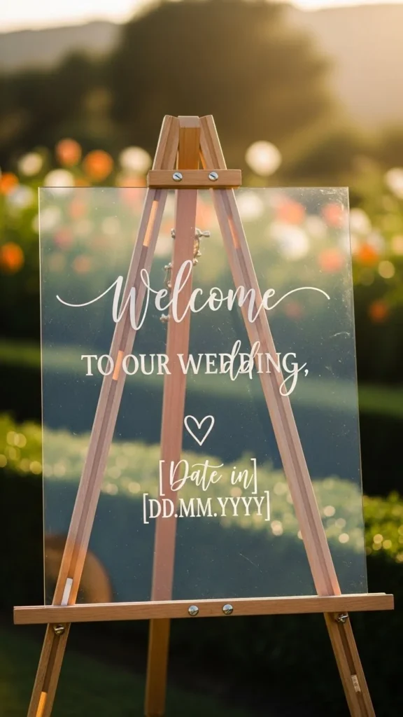 6. Acrylic or Wood Signage