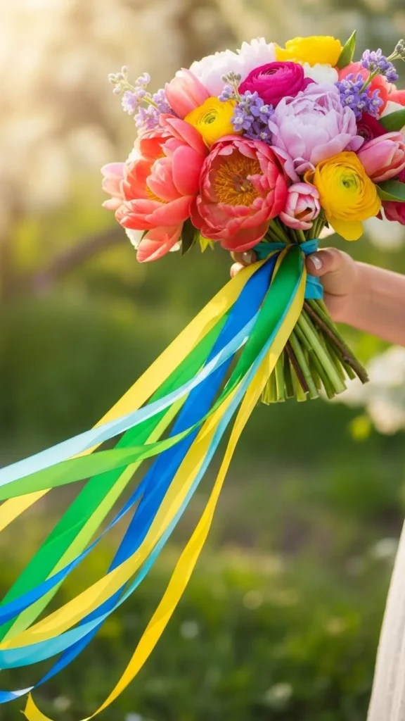 6. Bright Bouquet Ribbons