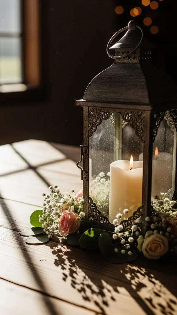 6. Lantern Centerpieces