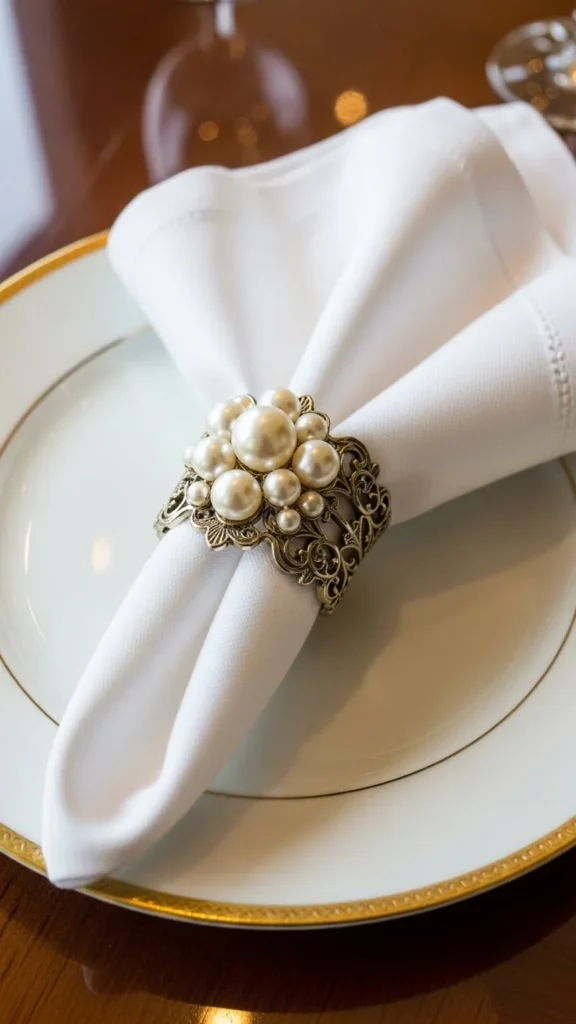 7. Napkin Rings with Flair