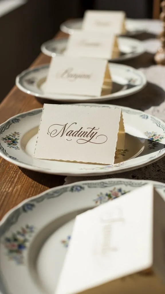 8. Handwritten Place Cards