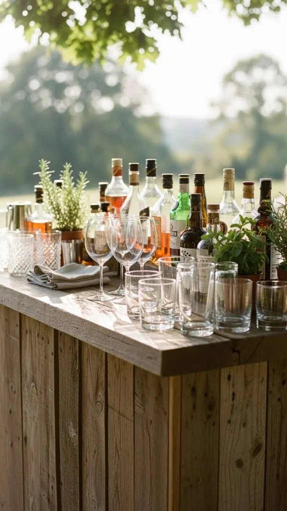 8. Open-Air Bar Setup