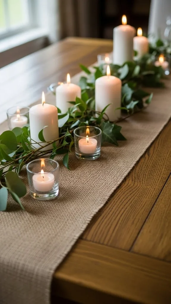 9. Burlap Table Runners