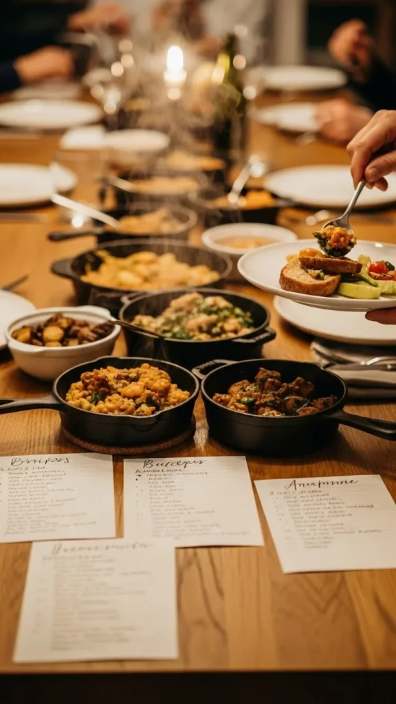 9. Family-Recipe Food Station