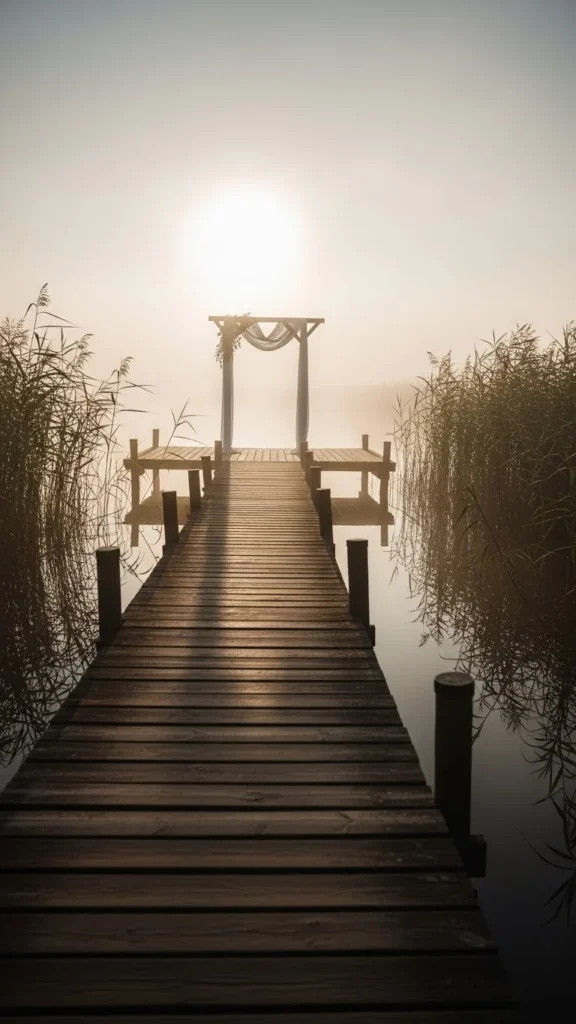 9. Lakeside Dock Ceremony