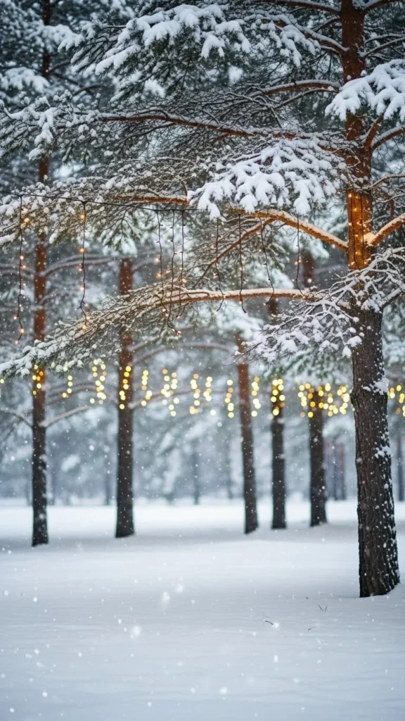 9. Snowy Photo Backdrop