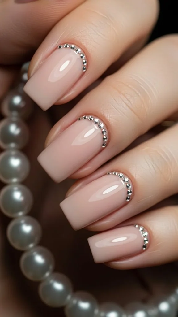 9. Subtle Rhinestone Accents