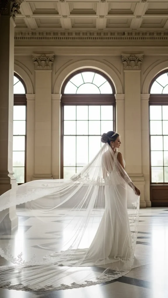 1. Classic Cathedral Veil