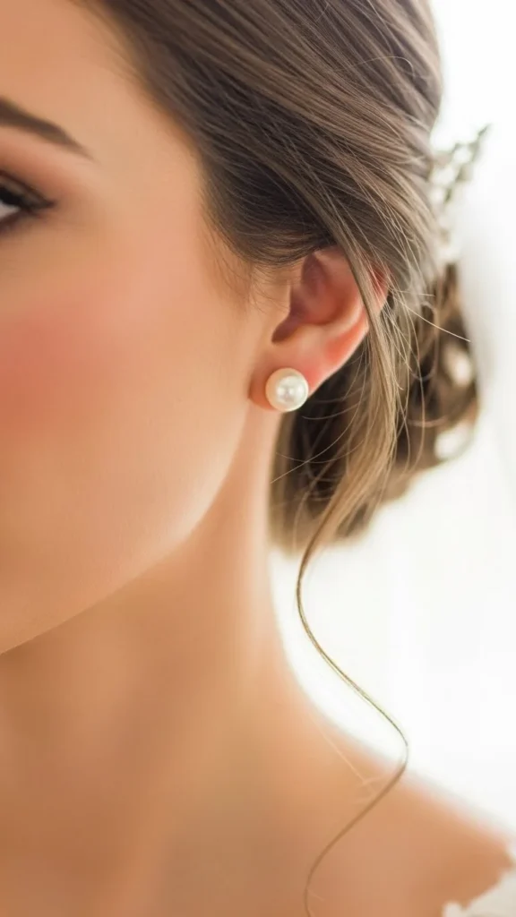 1. Classic Pearl Stud Earrings