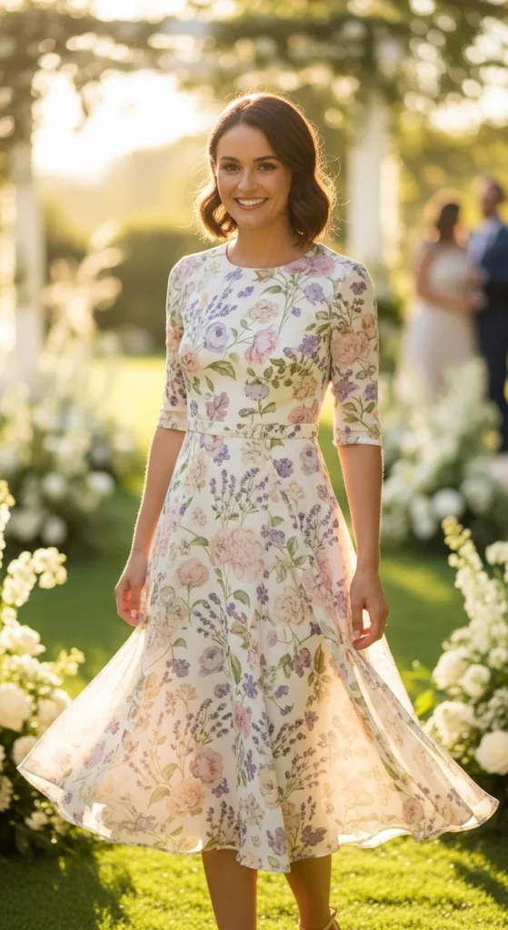 1. Floral Midi Dresses