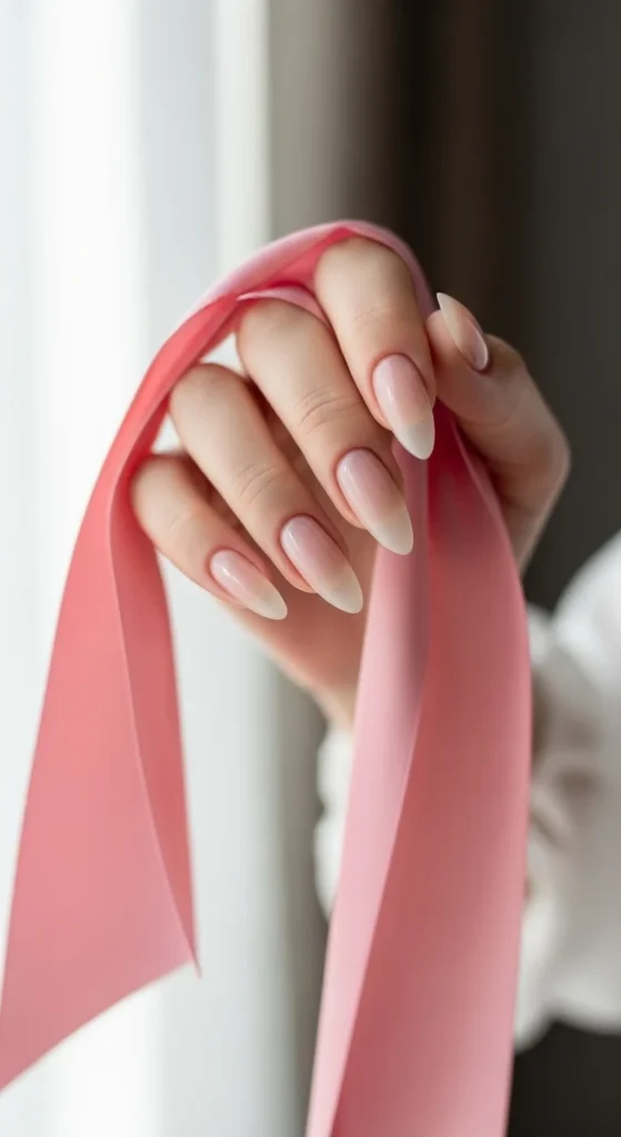1. Sheer Blush Pink Nails