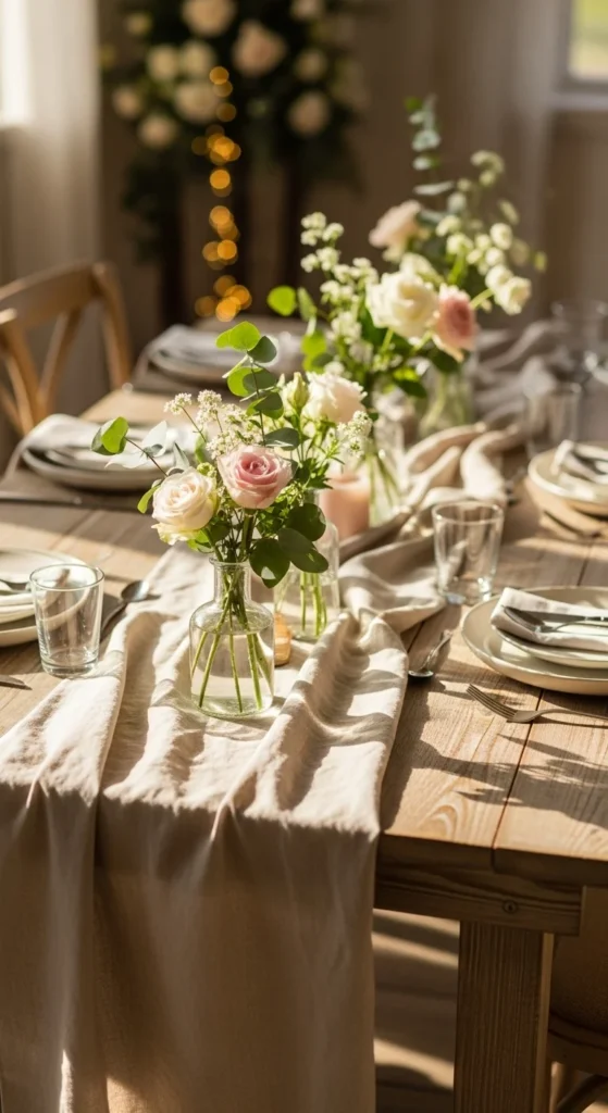 1. Soft Linen Table Runners
