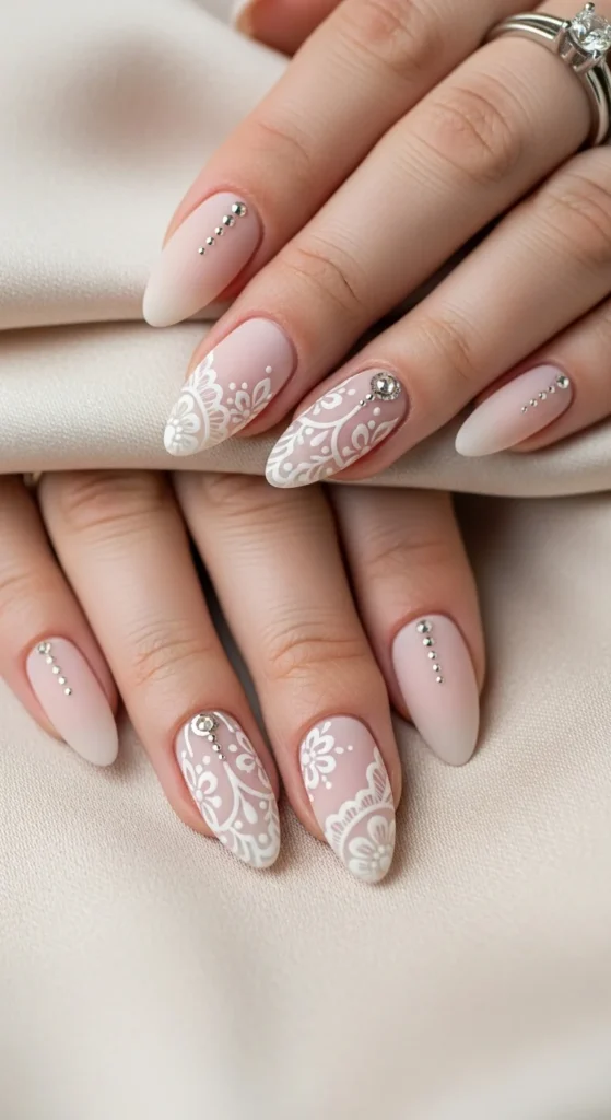 10. Almond-Shaped Neutral Nails