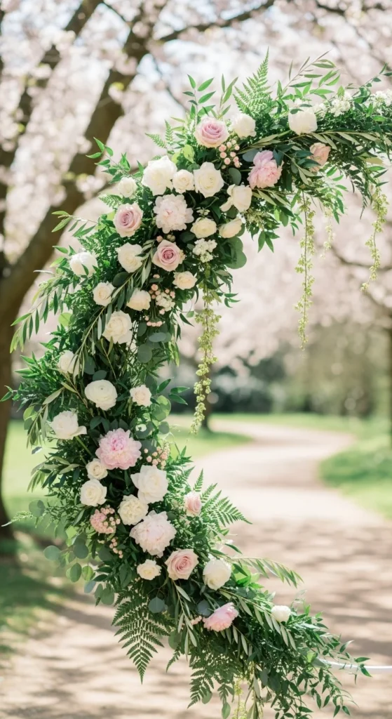 10. Flower and Greenery Hoop