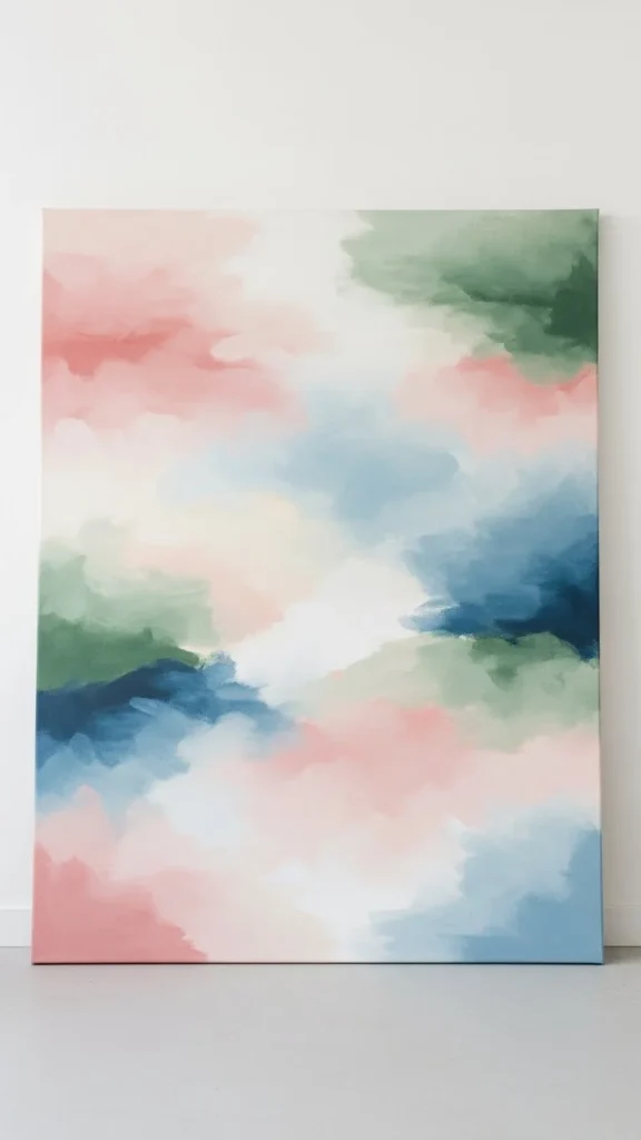 10. Painted Canvas Backdrop