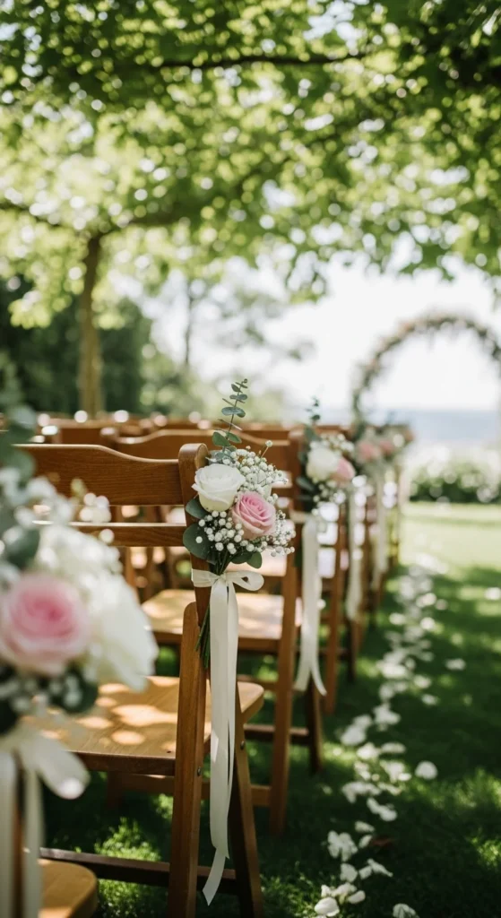 11. Floral Chair Decorations