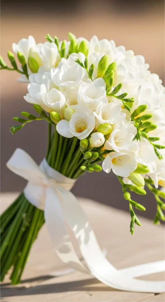 12. Freesia Minimal Bouquet