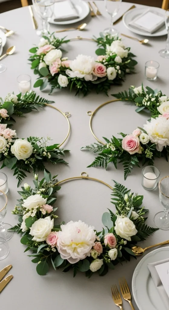 13. Floral Hoops Laid Flat