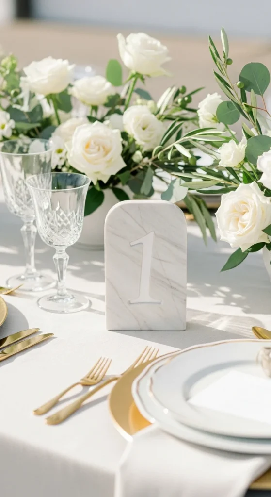 13. Stone or Marble Table Numbers