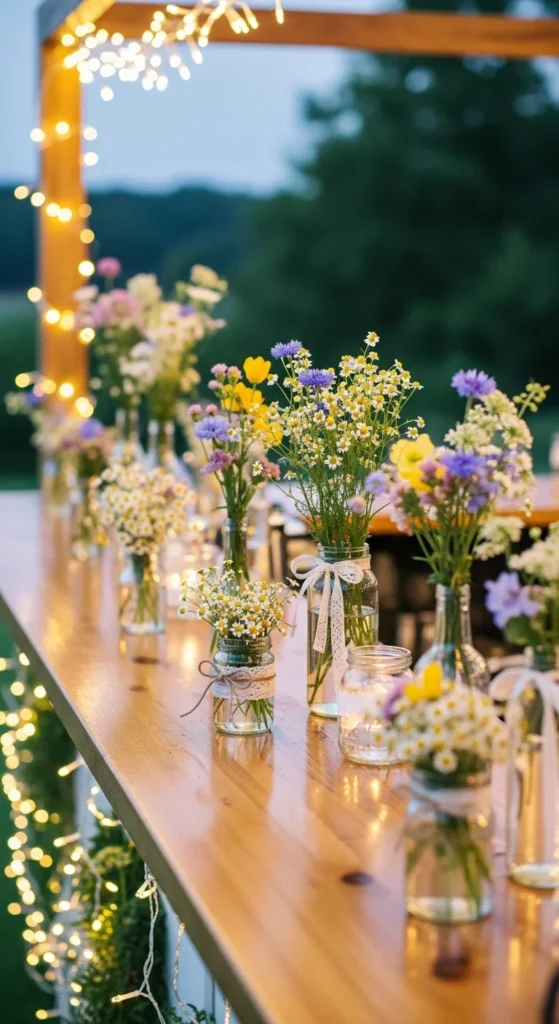 14. Floral Bar Decor