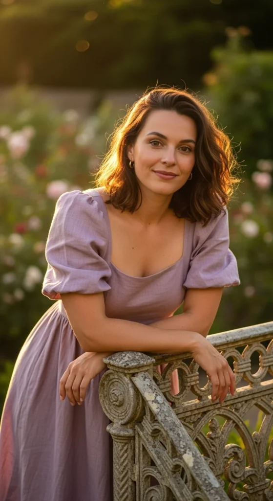 14. Square-Neck Puff Sleeve Dress