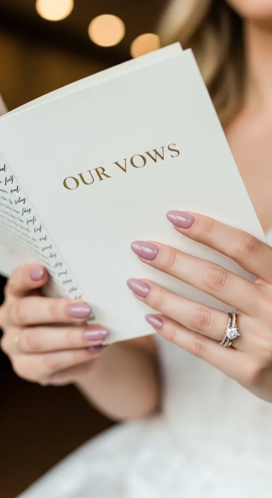 15. Soft Mauve Nails