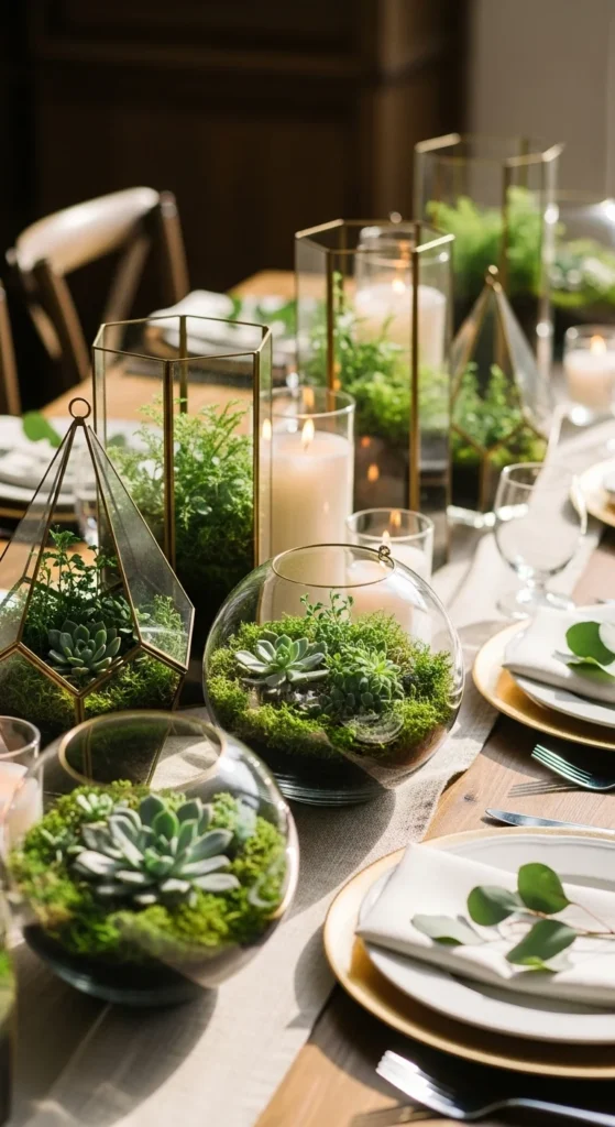 15. Terrariums with Moss