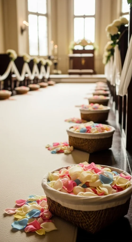 16. Small Woven Baskets With Petals
