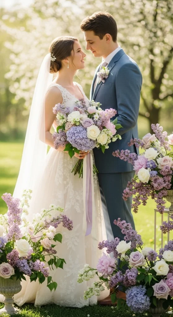 16. Soft Lilac and Cream