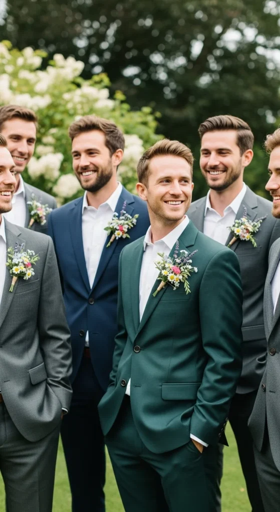 16. Wildflower Boutonnieres