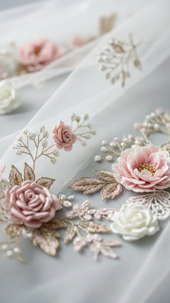 17. Floral Appliqué Veil