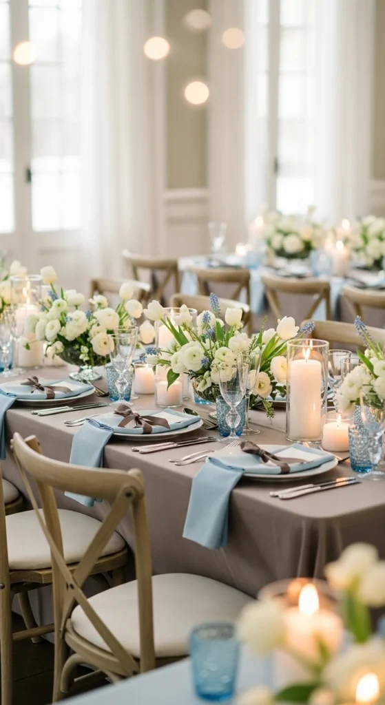 17. Powder Blue and Taupe